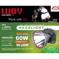 Gambar Luby Senter Kepala Led Cas - 60W / 60 Watt 9000Mah Tahan 50 Jam L-2903L Cahaya Putih / L-2903K Kuning - Headlight Led Rechargeable - L-2903K KUNING dari alleaq stored undefined 1 Tokopedia