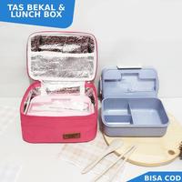 Gambar READYSTOK TAS BEKEL ORANG DEWASA TEMPAT MAKAN 1 SET LENGKAP TAS BEKAL KOTAK MAKAN LUNCH BOX SET DEWASA TAS TEMPAT MAKAN TAS BEKAL SEKOLAH TAS BEKAL TAHAN PANAS DAN DINGIN TAS BEKAL MAKANAN UKURAN BESAR - Biru, +Tas Abu Abu dari washishop88 undefined 1 Tokopedia