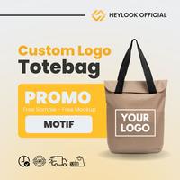 Gambar TOTE BAG CUSTOM LOGO UNISEX MOTIF CUSTOM HEYLOOK Sablon DTF Bordir - Totebag Custom Tas Jinjing Custom Logo Custom Tas Perlengkapan Seminar Premium Custom Terjangkau Murah dari Heylook Custom undefined 1 Tokopedia