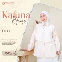Gambar Blouse Baju Atasan Wanita Muslimah  Polos Full Kancing Depan - Sky Blue, S dari Toko Gamis Hijab undefined 4 Tokopedia