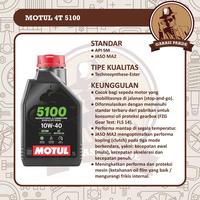 Gambar Motul 4T 5100 10W-40 1L - Oli Mesin Motor Premium Original dari Garasi Pakde undefined 2 Tokopedia