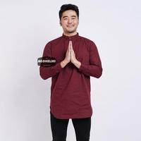 Gambar 100% NEW BAJU KOKO LENGAN PANJANG KEMEJA KURTA PRIA COWOK MERAH MAROON POLOS HAPPY SHOPING - Merah Maroon, M dari GROSIR HILEUD undefined 4 Tokopedia