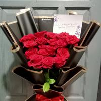 Gambar Buket bunga mawar merah 20tangkai asli segar CIMAHI BEG PADALARANG dari tacha florist undefined 3 Tokopedia
