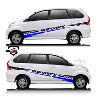 Gambar stiker mobil avanza xenia calya sigra terios toyota rush dll stiker sport terbaru 51 - Merah - Hitam, 1 pcs sebelah dari ZONA CUTTING STIKER undefined 3 Tokopedia