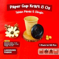 Gambar Paper cup 8 oz / Gelas Kertas Kopi / Paper Cup Hot n Cold dari Tokyo Pack undefined 1 Tokopedia