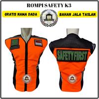 Gambar Gratis Nama Dada - Rompi Safety Vest K3 Rompi Kerja Lapangan Proyek Serbaguna Merah - Biru - Kuning - Hijau - S dari Konveksi trilangka undefined 1 Tokopedia