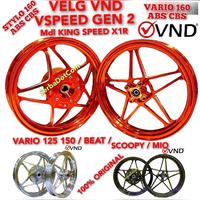Gambar VELG VND V SPEED VSPEED GEN 2 ORIGINAL STYLO BEAT SCOOPY MIO SPORTY XRIDE M3 VARIO 125 150 160 BLACK ORANGE UNGU PINK BLUE POLISH SILVER CROOM Mdl KING VSPEED X1R X1 R X 1R P5 ORIGINAL not 811 522 galaxy daytona mode ak55 p10 p 10 1 premium rcb delkevic - Orange, BEAT SCOOPY dari serbadotcom undefined 1 Tokopedia