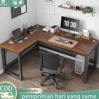 Gambar (new) 【Surabaya Express】CH Meja L Meja Kantor Serbaguna Meja Kerja Meja Belajar Murah L shaped Desk (Ukiran Kayu Padat) dari geopart undefined 1 Tokopedia