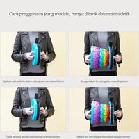 Gambar Kursi Lipat Bulat Telescopic/Kursi Portable Bulat Warna - R.Orange dari CV WHILLSON undefined 3 Tokopedia