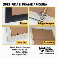 Gambar Safety Poster Slogan K3 Terapkan Terus Budaya 5R Ringkas Resik Rapi Rajin Rawat Dapur Restoran Makanan F&B Kuning Menggunakan Frame Pigura Tanpa Kaca Gratis Logo Perusahaan Merk Andromeda Safety Poster K3 Indonesia - Food/Dapur Kun, 80x60cm + Frame dari Safety Poster K3 Indonesia undefined 3 Tokopedia