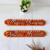 Gambar Geraii Intan. Hiasan Dinding Kayu Sugeng Rawuh Wilujeng Sumping Pajangan Kayu Dekorasi Huruf Kayu 3D - Sugeng Rawuh, 60cm dari Geraii Intan undefined 2 Tokopedia