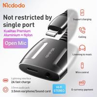 Gambar NEW Mcdodo Adapter Converter Splitter iPhone To Audio Jack 3.5mm dan Charger Open Mic DAC Chip - CA-6340 Premium dari pujiningsih00 undefined 2 Tokopedia
