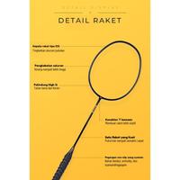 Gambar Raket Carbon/Badminton Racket GR 520 Silver Termasuk Senar Plus Cover - Carbon Putih, Raket + tas dari CV WHILLSON undefined 1 Tokopedia