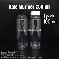 Gambar botol kale 250 ml Murah Meriah isi 100pcs / Botol Plastik 250ml - Putih dari sawangan water treatment undefined 1 Tokopedia