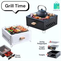 Gambar Panggangan Arang Mini Portable Fancy Grill Alat Pemanggang BBQ Japan Grill dari OfferUp.id undefined 5 Tokopedia