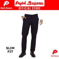 Gambar Pojok Busana Celana Panjang Formal Alisan Slim Fit Pria Original Best Seller - Hitam, 30 dari Megan Putra undefined 5 Tokopedia
