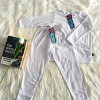 Gambar Baju Setelan Manset dan Legging Anak Stelan Atasan Anak  3-9 Tahun Putih - Size S dari aguskurniaawan shop undefined 1 Tokopedia