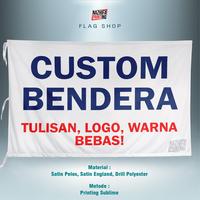 Gambar Nazhifa Printing - Cetak bendera Printing custom logo desain sendiri Ukuran besar kecil ( organisasi, suporter, komunitas, kelas, instansi, sekolah ) ( custome costom costum kostum castem kastem costem cutom custum jual bikin buat Premium keren ) - Peles - Standar, 36x54cm kecil dari Nazhifa printing undefined 1 Tokopedia