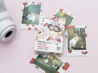 Gambar Fujifilm Instax Paper Mini Heart Sketch Film Refill Kertas Film Love 10 Sheets dari Doran Gadget Authorized Bali undefined 3 Tokopedia