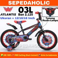 Gambar Terlaris Sepeda Anak Laki BMX ATLANTIS 03L 004 / CENTRUM 306 / FOSTER 5502-2 / VELION S3 Ukuran 12 16 18 Inch Usia 2-8 Tahun - (5502-2) Hitam, 18 Inch dari ALEXIMA undefined 4 Tokopedia