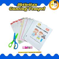 Gambar Worksheet Anak Usia 2 - 6 tahun KB PAUD Gunting Tempel TK Menggunting Menempel by GHEduPlay Kertas Mainan Lem - CustomMin20pax dari Pusat Grosir Mode undefined 1 Tokopedia