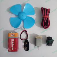 Gambar Paket rangkaian kipas angin dinamo Tamiya 3 volt baterai kotak 9 volt dari carsey shop. undefined 1 Tokopedia