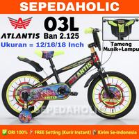 Gambar Terlaris Sepeda Anak Laki BMX ATLANTIS 03L 004 / CENTRUM 306 / FOSTER 5502-2 / VELION S3 Ukuran 12 16 18 Inch Usia 2-8 Tahun - (5502-2) Hitam, 18 Inch dari ALEXIMA undefined 3 Tokopedia