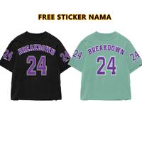 Gambar [FREE STICKER NAMA] Kaos Anak Motif Starlight Breakdown Nevermind Rockstar Fabulous 23 24 98 Hitam Navy Sage Green Hijau Army Merah Maroon Tulisan Angka Sport Baseball Bahan Katun Lengan Pendek combed baju T-shirt Dewasa Top atasan Distro Fashion Fashion - 24 Hitam, S (15-20 Kg) dari marbell_collection undefined 4 Tokopedia