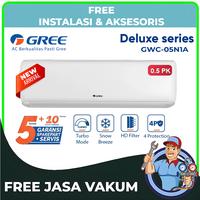 Gambar AC GREE 1/2 PK + PEMASANGAN GREE GWC-05MOO5S/N1 SERIES - Garansi 10 TH - GWC-M005S/A, UNIT SAJA, INSTANT OJEK dari TOKO JAWA ELECTRIK undefined 1 Tokopedia