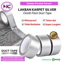 Gambar Lakban Karpet Lantai Kain Super Kuat Sticky Cloth Floor Duct Tape Lakban Solatip Perekat Isolasi Kain SIlver Abu  Anti Air Water Proof Waterproof Murah - 20mm, 10 Meter dari MC gudang undefined 1 Tokopedia