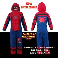 Gambar Kostum Spiderman Anak Katun Combed Topeng Baju Karakter Superhero - 18 dari HaverKids Store undefined 2 Tokopedia