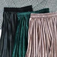 Gambar Rok Plisket beludru dewasa bahan import tebal all size M-XXL - coksu, All Size dari ShopNesiya undefined 4 Tokopedia