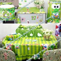 Gambar Full Set Dapur,KitchenSet,Taplak Meja Makan motif Keropi line - 6 kursi dari NinashopYn undefined 1 Tokopedia