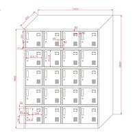 Gambar LOCKER METAL LOKER BESI LOKER 20 PINTU LOKER ARSIP VG-420 - VG-420 dari yessfurniture undefined 5 Tokopedia