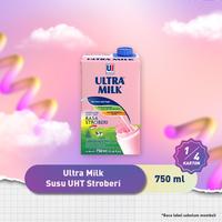 Gambar Ultra Milk Susu UHT Strawberry 750 ml 1/4 karton (3 pcs) dari Ultrajaya Store undefined 2 Tokopedia