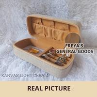 Gambar [FREYA] Kotak / Box Penyimpanan Kalung Gelang Perhiasan Bahan Kain Velvet Premium - DarkBrown dari Freya's General Goods undefined 4 Tokopedia
