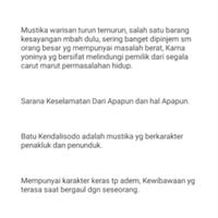 Gambar mustika kendali sodo peninggalan embah dari siger tapis undefined 2 Tokopedia