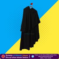Gambar Khimar Jilbab Safar Jumbo purdah lancip Al-Hikmah Collection Kerudung Jilbab Cadar Ritsleting Purdah Jetblack - Purdah Lancip dari Griya Jahit AlHikmah undefined 2 Tokopedia