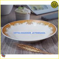 Gambar Piring Makan Mahkota sunbird 9 Inch Piring Motif Emas Piring Prasmanan - PIRING 1 PC dari WHAREHOUSE MITRA MAKMUR undefined 3 Tokopedia