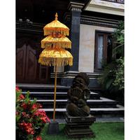 Gambar READY!!! II74RW Payung Dekorasi Tingkat / Susun 3 Kain Satin Prada Khas Bali Warna Terlengkap - HIJAU MUDA dari CV JAYA INDOJAYA undefined 4 Tokopedia