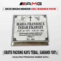 Gambar Batu Nisan Model Modern Bahan Full Marmer Putih Import Tebal Bahan 2cm Grafir Pakai Mesin Laser Rapih Dalam Permanen Ukuran 30x40cm dari AMG Surabaya undefined 5 Tokopedia