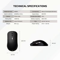 Gambar Fantech KANATA WIRELESS Mouse Gaming Wireless RGB Macro WG9 WG9s - WG9S BLACK dari singmakmur undefined 4 Tokopedia