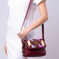 Gambar Tas Wanita Original Fossil Harper Flap Small Crossbody Bag Wine Multi dari The AuthenticNina undefined 4 Tokopedia