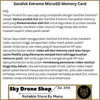 Gambar Memory Card Drone Camera DJI Sandisk Extreme Pro 128GB MicroSD High Speed DJI Mavic 3 Enterprise DJI Mavic 3 Thermal DJI Mavic 3 Multispectral DJI Mavic 3 Pro DJI Air 3S DJI Osmo Actio 5 Pro DJI Osmo Pocket 3 DJI Mini 4 Pro DJI Mini 3 DJI Mini 4K dari Sky Drone Shop undefined 2 Tokopedia