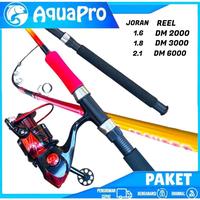 Gambar PROMO !! 1 Set Paket Combo Joran Pancing AQUAPRO Max Drag 16Kg 150-210 cm Lengkap Reel Pancing Spinning Rod Siap Pakai Mancing Sungai Laut Galatama Lele Ikan Mas dari CV GIGANTEA undefined 5 Tokopedia