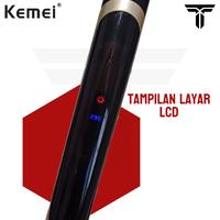Gambar Kemei KM 2219 Alat catok rambut infrared ceramic 2in1 curly dan lurus dari Trench Indonesia undefined 5 Tokopedia
