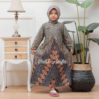 Gambar (.) Gamis Batik Anak Perempuan Baju Batik Gamis Anak Terbaru Baju Gamis Batik Anak dari Bruscco colection undefined 5 Tokopedia
