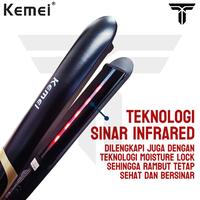 Gambar Kemei KM 2219 Alat catok rambut infrared ceramic 2in1 curly dan lurus dari Trench Indonesia undefined 3 Tokopedia