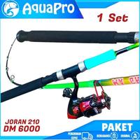 Gambar PROMO !! 1 Set Paket Combo Joran Pancing AQUAPRO Max Drag 16Kg 150-210 cm Lengkap Reel Pancing Spinning Rod Siap Pakai Mancing Sungai Laut Galatama Lele Ikan Mas dari CV GIGANTEA undefined 3 Tokopedia