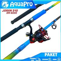Gambar PROMO !! 1 Set Paket Combo Joran Pancing AQUAPRO Max Drag 16Kg 150-210 cm Lengkap Reel Pancing Spinning Rod Siap Pakai Mancing Sungai Laut Galatama Lele Ikan Mas dari CV GIGANTEA undefined 4 Tokopedia